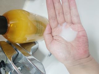 방방곳곳 편림초 마이크로바이옴 샴푸 — 4점을 준 리뷰어가 2022년 7월 올린 사용 사진