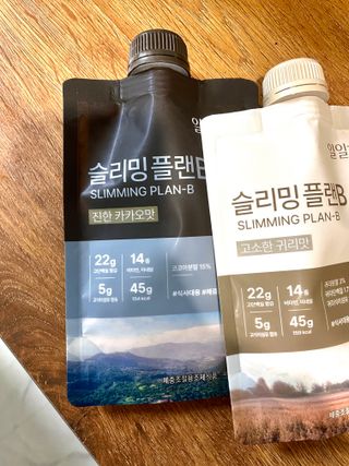 일일하우 슬리밍 플랜B 고소한 귀리맛, 진한 카카오맛 (체중조절식) — 5점을 준 리뷰어가 2023년 8월 올린 사용 사진