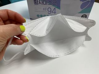 데일리브레스황사마스크KF94대형 데일리브레스 황사방역마스크 KF94 대형 — 5점을 준 리뷰어가 2021년 4월 올린 사용 사진