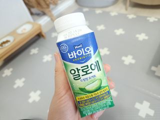LIVE 매일바이오 알로에 드링킹 요거트 — 5점을 준 리뷰어가 2022년 4월 올린 사용 사진