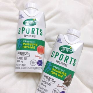 셀렉스스포츠 셀렉스 스포츠 웨이 프로틴 복숭아_ 330ml x 12팩 — 4.5점을 준 리뷰어가 2021년 3월 올린 사용 사진