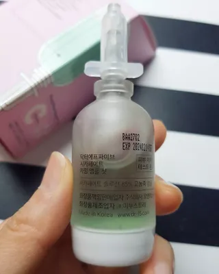 닥터에프파이브 시카페이트 카밍 앰플샷 15ml — 3.5점을 준 리뷰어가 2022년 6월 올린 사용 사진