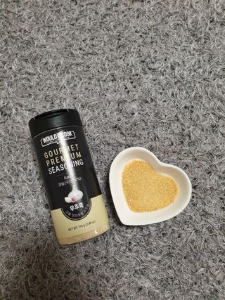 우주쿡 천연조미료 고메 프리미엄 시즈닝 6종 택1 청양고추+ /대파 /깻잎 /마늘 /생강 /표고버섯 — 5점을 준 리뷰어가 2021년 9월 올린 사용 사진