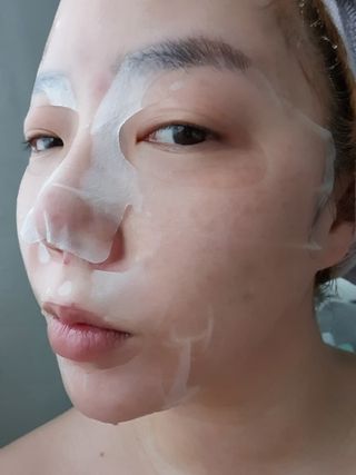 닥터마시멜로 마블러스 멀티 클리닉 마스크 — 4점을 준 리뷰어가 2021년 4월 올린 사용 사진