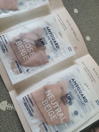 애니가드 셋업메베마스크 (대형 4컬러 + 중형 4컬러) — 5점을 준 리뷰어가 2022년 4월 올린 사용 사진