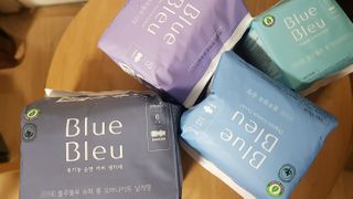 블루블루 유기농 순면 커버 생리대 — 4점을 준 리뷰어가 2021년 2월 올린 사용 사진