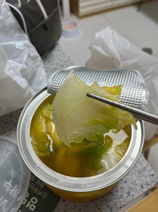 셰프애찬 단호박 백김치 1kg — 5점을 준 리뷰어가 2022년 10월 올린 사용 사진