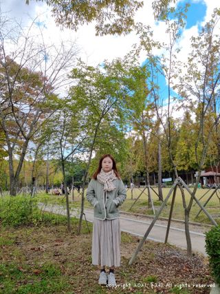 노르딕아일랜드 머플러 아이슬란드 체크 — 5점을 준 리뷰어가 2021년 10월 올린 사용 사진