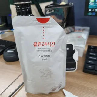 클린24시간 1BOX(5포) + 전용보틀(500ml) — 5점을 준 리뷰어가 2022년 10월 올린 사용 사진