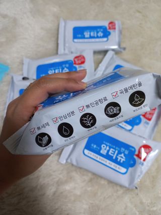 [엠메이데이] 안심 알티슈 20매 x 7 — 4점을 준 리뷰어가 2022년 1월 올린 사용 사진