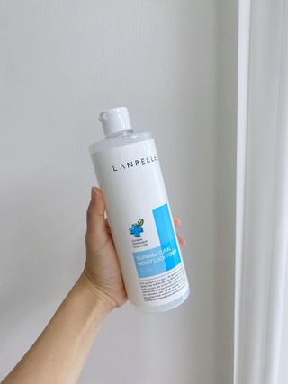 랑벨 수퍼내츄럴 수분잠금 토너 500ml (수분, 보습, 피부장벽 토너) — 5점을 준 리뷰어가 2022년 4월 올린 사용 사진