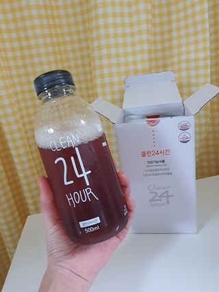 클린24시간 1BOX(5포) + 전용보틀(500ml) — 5점을 준 리뷰어가 2022년 11월 올린 사용 사진