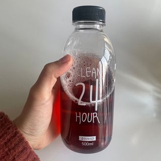 클린24시간 1BOX(5포) + 전용보틀(500ml) — 5점을 준 리뷰어가 2023년 2월 올린 사용 사진