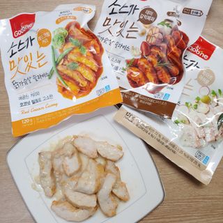 굽네몰 [굽네] 소스가 맛있는 닭가슴살 슬라이스 4종 — 4점을 준 리뷰어가 2021년 5월 올린 사용 사진
