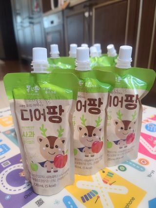 [몸엔용] 우리 아이 건강간식, 달콤한 녹용곤약젤리 디어팡 4종 — 5점을 준 리뷰어가 2021년 8월 올린 사용 사진