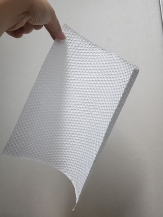 부직포나라 중금속유해물질ZERO 뜯어쓰는 주방 일회용수세미 60매 2매 — 5점을 준 리뷰어가 2022년 11월 올린 사용 사진