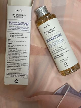 제주인디 폴리 인디고 발효 토너 (화이트닝 인텐스) — 5점을 준 리뷰어가 2023년 3월 올린 사용 사진