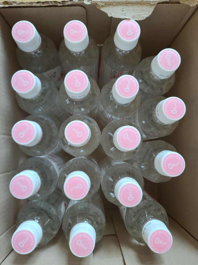 [아쿠아스] 제로칼로리 플레이버워터 복숭아/청포도 1BOX 20개입 리뷰 사진