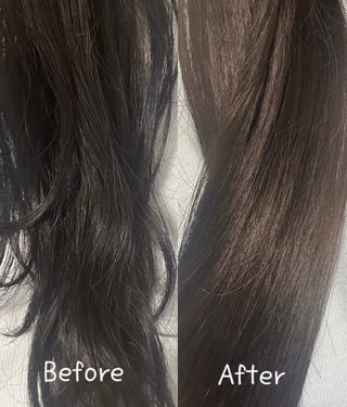 [유니프] 헤어 샤이니 핑크 컬러 트리트먼트 500g — 5점을 준 리뷰어가 2023년 12월 올린 사용 사진