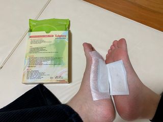 [레제르] 아로마 수액패치 발패치 10매입 - 라벤더향/유칼립투스향/대나무향 — 4점을 준 리뷰어가 2022년 2월 올린 사용 사진