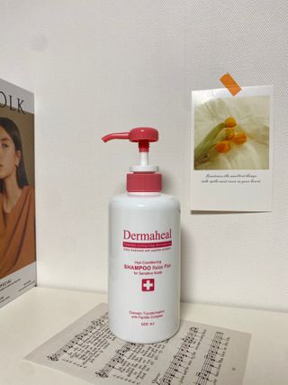 더마힐 헤어 컨디셔닝 샴푸 릴렉스 500ml — 5점을 준 리뷰어가 2021년 1월 올린 사용 사진