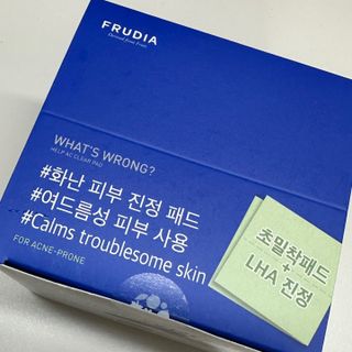 [후르디아] 화난피부 급속진정 AC 클리어 패드 (개별포장 50매) — 5점을 준 리뷰어가 2024년 4월 올린 사용 사진