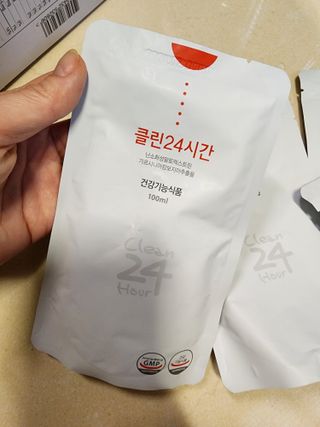 클린24시간 1BOX(5포) + 전용보틀(500ml) — 5점을 준 리뷰어가 2022년 10월 올린 사용 사진