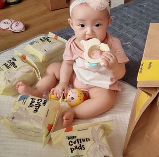디어엘로디 오가닉 무표백 건티슈 — 5점을 준 리뷰어가 2022년 6월 올린 사용 사진