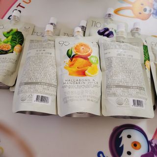 딜라이트 프로젝트 착즙주스 3종(푸룬&사과 착즙주스/그린샐러드 착즙주스/한라봉&감귤주스) — 5점을 준 리뷰어가 2022년 7월 올린 사용 사진