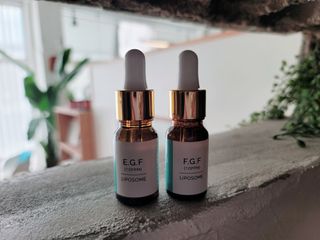 랑팡 EGF+FGF 10ppm 리포좀 앰플 원액 10ml — 4점을 준 리뷰어가 2021년 11월 올린 사용 사진