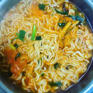 [풀무원] 자연은맛있다 정면, 백면, 홍면  세트 — 4.5점을 준 리뷰어가 2021년 4월 올린 사용 사진