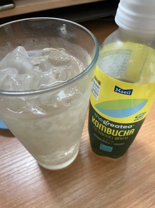 더그레잇티 콤부차 [매일유업] 더그레잇티 44kcal 콤부차 300ml *12개입 (오리지널 6개+베리리치 6개) — 4점을 준 리뷰어가 2023년 9월 올린 사용 사진