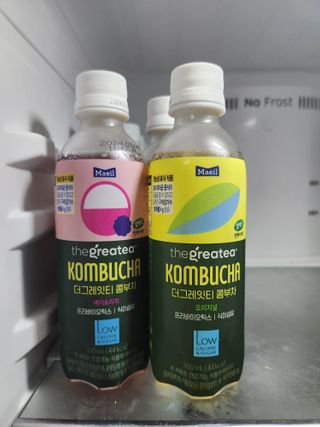 더그레잇티 콤부차 [매일유업] 더그레잇티 44kcal 콤부차 300ml *12개입 (오리지널 6개+베리리치 6개) — 5점을 준 리뷰어가 2023년 7월 올린 사용 사진