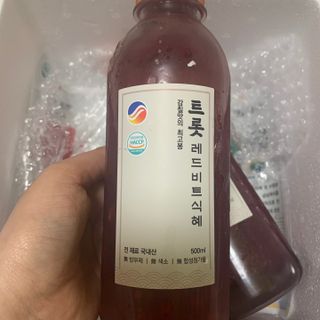 트롯전통식혜 트롯레드비트식혜 1리터 +500리터 — 5점을 준 리뷰어가 2021년 5월 올린 사용 사진