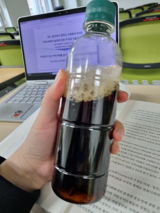 무라벨 바리스타룰스 디카페인 아메리카노 — 4점을 준 리뷰어가 2024년 4월 올린 사용 사진