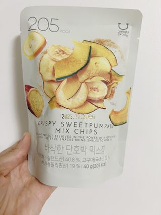 딜라이트 프로젝트 원물칩 2종 6ea(비트 믹스칩, 단호박 믹스칩) — 5점을 준 리뷰어가 2022년 4월 올린 사용 사진
