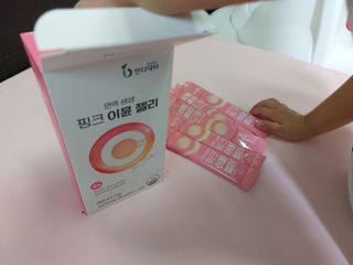 [인디닥터] 면역 생생 핑크 이뮨 젤리 — 4.5점을 준 리뷰어가 2022년 6월 올린 사용 사진