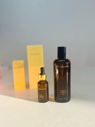 스킨큐어 산다화 비타민c 화이트닝 에센스 30ml — 5점을 준 리뷰어가 2022년 1월 올린 사용 사진
