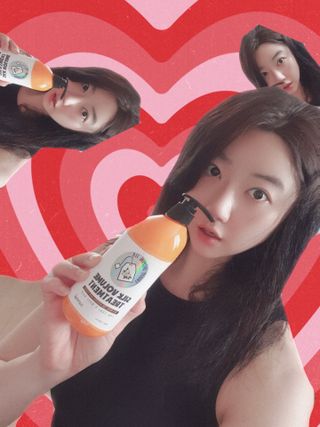 썸헤어 / SUMHAIR 썸헤어 실크 볼륨 샴푸+트리트먼트 프룻자스민티 — 5점을 준 리뷰어가 2021년 6월 올린 사용 사진