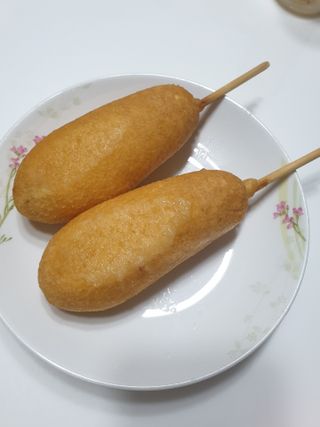 오마뎅 한우핫도그 — 4점을 준 리뷰어가 2021년 5월 올린 사용 사진