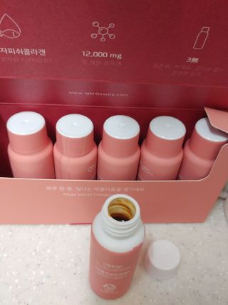 랩앤뷰티 메가 벨벳 콜라겐 12000 — 5점을 준 리뷰어가 2021년 5월 올린 사용 사진