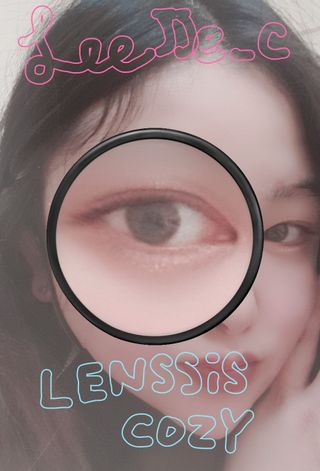 렌시스 LENSSIS [ 렌시스 ] 발색 짱짱 , 유니크한 색감 ＃코지시리즈  1개월용 ｜ 2컬러 중 택1 ｜ — 5점을 준 리뷰어가 2021년 7월 올린 사용 사진