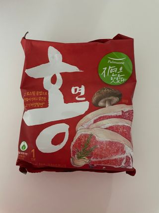 [풀무원] 자연은맛있다 정면, 백면, 홍면  세트 — 5점을 준 리뷰어가 2021년 4월 올린 사용 사진