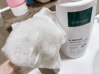 셀라피 에이리페어 크림 바디 워시 2세대 500ml — 5점을 준 리뷰어가 2021년 1월 올린 사용 사진