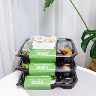 참살이도시락 작심삼일 샐러드도시락 3개 맛보기 새벽배송 또는 택배배송 — 5점을 준 리뷰어가 2021년 8월 올린 사용 사진
