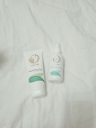 mom e 맘이 내추럴 베이비 케어 크림+바디오일 — 5점을 준 리뷰어가 2021년 1월 올린 사용 사진