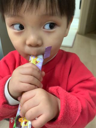 다나음 180도 칼슘젤리+아연면역젤리 — 5점을 준 리뷰어가 2022년 1월 올린 사용 사진