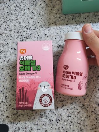 앙팡 츄어블 식물성 오메가3 1000mg x 80캡슐 — 4점을 준 리뷰어가 2022년 10월 올린 사용 사진