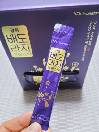 광동생활건강 나우 [광동] 배도라지 쌍화스틱 10mL x 100포 — 5점을 준 리뷰어가 2022년 12월 올린 사용 사진