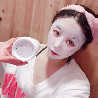 리더스코스메틱 리더스 밀크 스폰지 마스크 — 5점을 준 리뷰어가 2021년 1월 올린 사용 사진